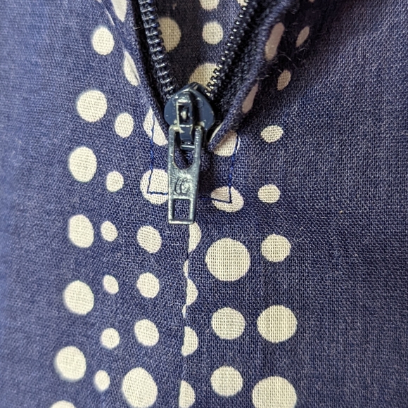 Vintage 70s Handmade Red White Blue Flower Power Maxi Skirt - Picture 10 of 10